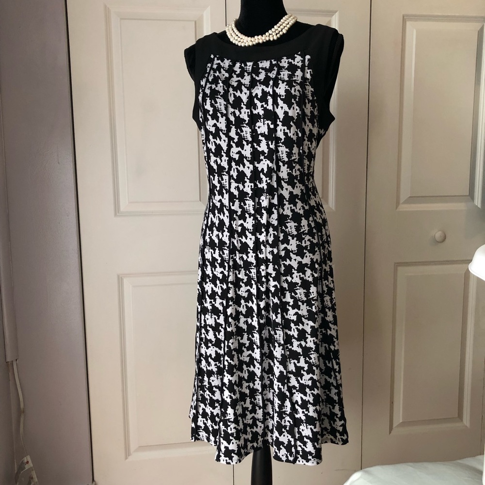 Perceptions Houndstooth Dress Size L